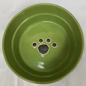 Fresco Schüssel 7" 2,5" tief mittel schwarz grün Steinzeug Haustier Futterautomat/Tränke - Bild 1 von 3