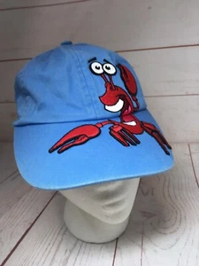 Kid Tees Cotton Baseball Hat Cap Children Youth Blue Crab Embroidery  - Picture 1 of 7