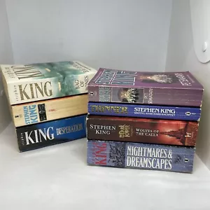 Stephen King Book Bundle X7 Paperback Thinner Christine Desperation Bag Of Bones - Picture 1 of 10