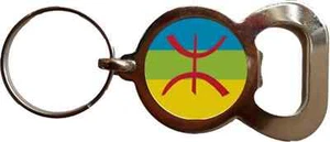 Berber North Africa Bottle Opener Metal Keyring And Velvet Gift Bag - Picture 1 of 3