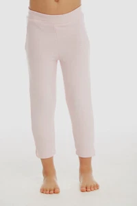 $95 Chaser Kids Girl's Pink Cozy Knit Faux Pocket Jogger Causal Pants Size 7 - Picture 1 of 3