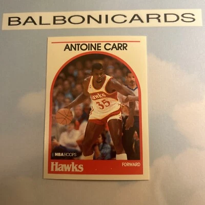 1989-90 NBA Hoops - #278 Antoine Carr Atlanta Hawks NM+ Free Shipping! - Image 1 of 2