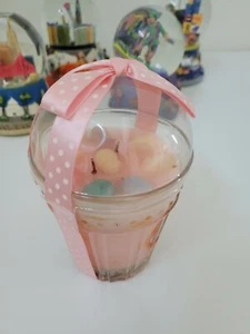 Gold Canyon Candle JELLY BEAN BASKET Discontinued & VERY RARE (oil spots shown) - Picture 1 of 7