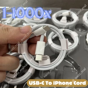 1-1000X Lot USB-C to iPhone Cable Fast Charger For iPhone 14 13 12 Pro Max Cord - Picture 1 of 14