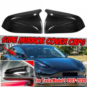 Außenspiegel Spiegelkappen Kohlefaser Mirror Cover für Tesla Model 3 2017-2021 - Picture 1 of 10