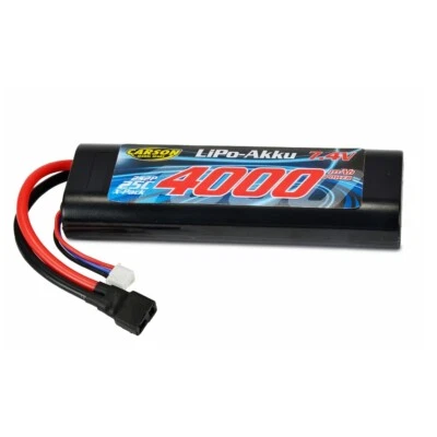 Carson 608145 LiPo 7,4V 4000mAh 25C Racing-Akku T-Plug HC R 500608145 - Bild 1 von 2