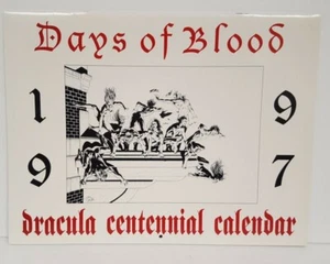 DAYS OF BLOOD Dracula Centennial Calendar - 1997 LTD/SGN von 12 Horrorautoren - Bild 1 von 3