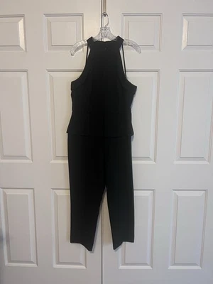 Adelyn Rae Black Halter Jumpsuit Size Large - Изображение 1 из 4