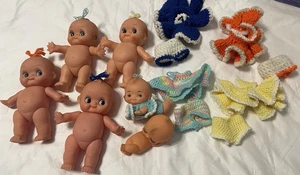 Lote De 6 Kewpies De Colección Sin Marcar Squeaker Corea Taiwán Con Ropa - Imagen 1 de 11