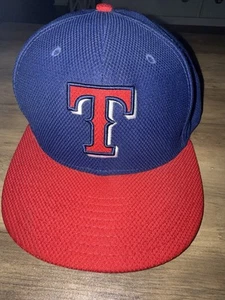 Texas Rangers New Era MLB 59FIFTY eng anliegende Mütze blau & rot Größe 7 3/8 - Bild 1 von 8