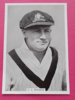 cigarette cards ARDATH  PHOTOCARDS GROUP E LOT D DONALD BRADMAN - Image 1 of 2
