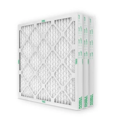 24x24x2 MERV 8 Pleated AC Furnace Air Filters by Mann+Hummel.  3 Pack - Image 1 of 4