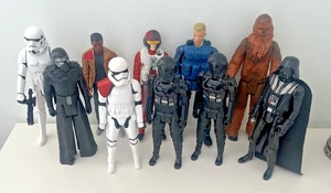 10 Star Wars 11" Actionfiguren aus verschiedenen Episoden verkauft wie besehen - Bild 1 von 7