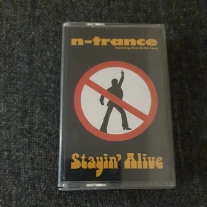 N-Trance - Stayin' Alive - Cassette Tape Single Pop Dance Rap Bee Gees Cover  - Picture 1 of 2