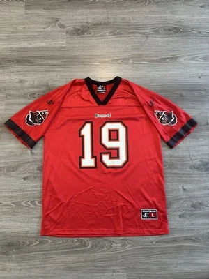 Camiseta deportiva vintage de los Tampa Bay Buccaneers NFL Keyshawn Johnson logotipo grande atlética Foto 1 de 4