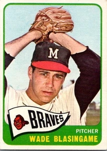 VINTAGE BASEBALL CARD TOPPS  1965  WADE BLASINGAME MILWAUKEE BRAVES  NO75 - Picture 1 of 2