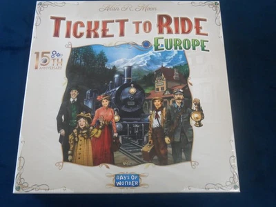 Ticket to Ride - Europe 15th Anniversary  Boardgame By Days Of Wonder BNIB - Image 1 of 2