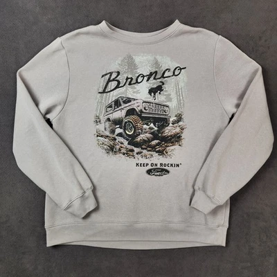 Sudadera gráfica Ford Bronco para hombre grande cuello redondo Keep On Rockin' Off Road Foto 1 de 4