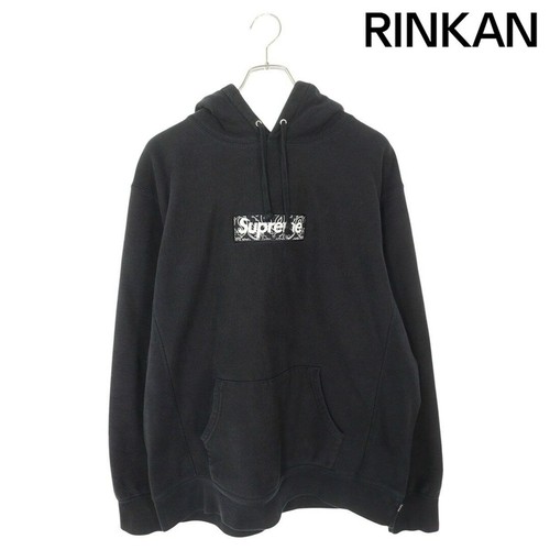 Supreme 19AW Bandana Box Logo Felpa con Cappuccio Pullover Felpa con Cappuccio Uomo XL Usa