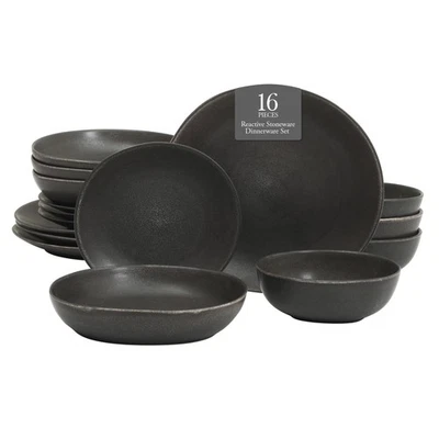 Zion Mist 16 шт. керамические пластины реактивная глазурь (обслуживание для 4) керамические пластины и... - Изображение 1 из 4