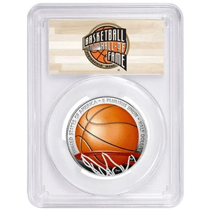 2020-S Proof 50c Basketball Hall of Fame Half Dollar Colorized PCGS PR70DCAM ... - Picture 1 of 3