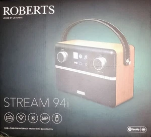 ROBERTS Stream 94i DAB+/DAB/FM Internet Radio Colour Black/Wood - Picture 1 of 1