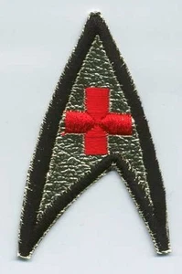 Classic Star Trek Medical Cross Insignia Embroidered Patch - Picture 1 of 3