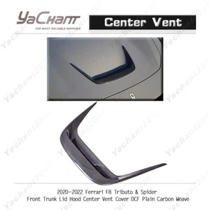 DCF For 20-22 Ferrari F8 Tributo&Spider Front Trunk Lid Hood Center Vent Cover - Bild 1 von 22