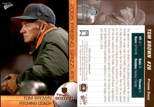 Tom Brown 2005 MultiAd Fresno Grizzlies #33 Card *AutographDen*
