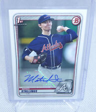 2021 Bowman Baseball Mitch Stallings Rookie Autographed Card #PA-MS BRAVES