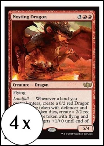 MTG - 4 x Nesting Dragon - Tarkir: Dragonstorm - Playset 4x x4 - Picture 1 of 2