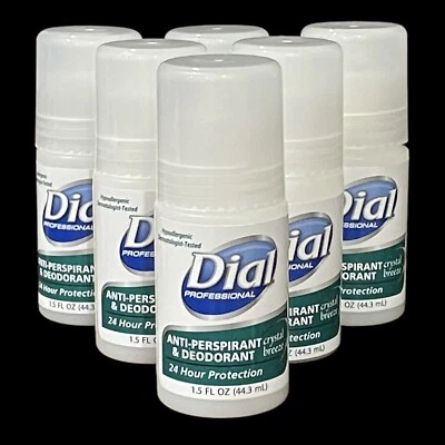 Lote De 6 Diales Profesional Cristal Breeze Roll-On Desodorante Antitranspirante Nuevo Foto 1 de 4