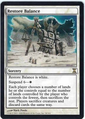 Restore Balance Time Spiral Rare – MTG Magic the Gathering Card - Image 1 of 2