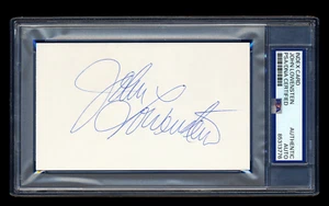 JOHN LOWENSTEIN SIGNED MINT INDEX CARD PSA/DNA AUTO BALTIMORE ORIOLES HOF 83 WSC - Picture 1 of 1
