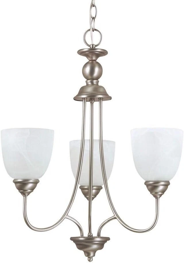Candelabro Sea Gull Lighting 31316-965 com abajures de vidro de alabastro branco - Imagem 1 de 1