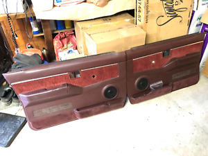 1991 Nissan Hardbody D21 Pickup - front DOOR PANELS - RED super nice 90 91 92
