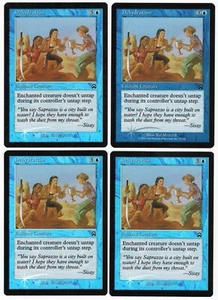 Dehydration x4 4x 1999 Mercadian Masques PLAYSET FOIL Blue Enchantment MTG NM A1 - Picture 1 of 2