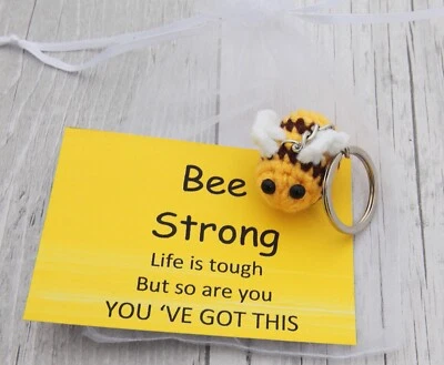 Bee Strong Gift -gift thinking of you gift You Are Strong Keyring,Positivity