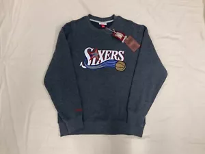 NEW MITCHELL AND NESS CREWNECK PHILADELPHIA 76ERS LARGE - Picture 1 of 3