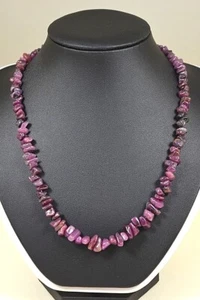 RUBIN KETTE COLLIER 199,03ct.! Classic Schmuck Edelstein Halskette Heilstein NEU - Bild 1 von 4