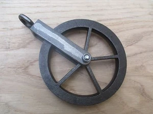 Industrial cast iron hanging Pulley Wheel for Sconce Vintage Light lantern wheel - Picture 1 of 1
