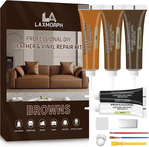 Brown Leather Repair Kit for Furniture, Leather Vinyl Repair Kit for Car Interio - Picture 1 of 7