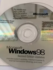 Microsoft Windows98 Second edition updates - Picture 1 of 3