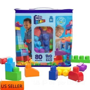 MEGA BLOKS Big Building Bag Playset - 80pcs - Picture 1 of 9
