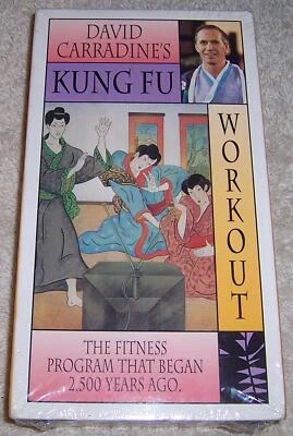 David Carradine's Kung Fu Workout VHS Video NEW SEALED - Image 1 of 2