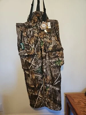 Gamehide Men's Velour Fleece Lined Camo Whitetail Deer Hunting Pant/Bibs - Image 1 of 4