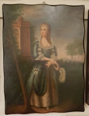 Carré Peinte à la Main Sur Table Style Classique Art Pauvre Sujets Multi 30X40CM - Photo 1/4