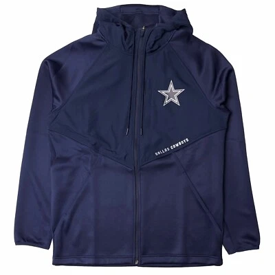 Sudadera con Capucha Híbrida Nike NFL Dallas Cowboys Field Zip - Azul Marino (Grande para Hombre) L Foto 1 de 4