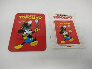 DISNEY 70 ANNI DI TOPOLINO COPERTINA N. 1 IN METALLO + FASCICOLO [X25-055] - Imagen 1 de 2