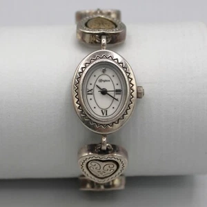Brighton Baltimore Watch Silver Tone Heart Charm Band - Picture 1 of 11